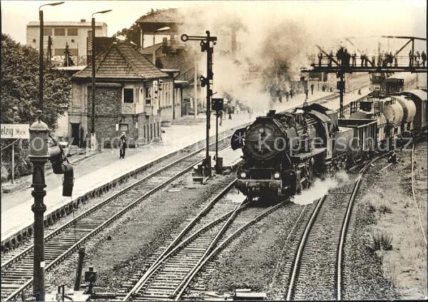 Belzig Dampflokomotive im Einsatz Baureihe 52_