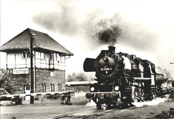 Flechtingen Dampflokomotive im Einsatz Baureihe 52_