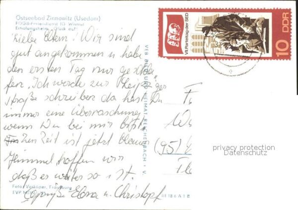 Zinnowitz Ostseebad Usedom FDGB Erholungsheim Glück auf – Bild 2