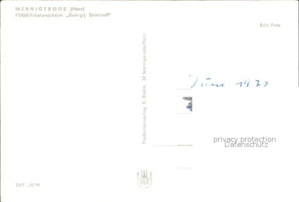 Wernigerode Harz FDGB Erholungsheim Georgij Dimitroff – Bild 2