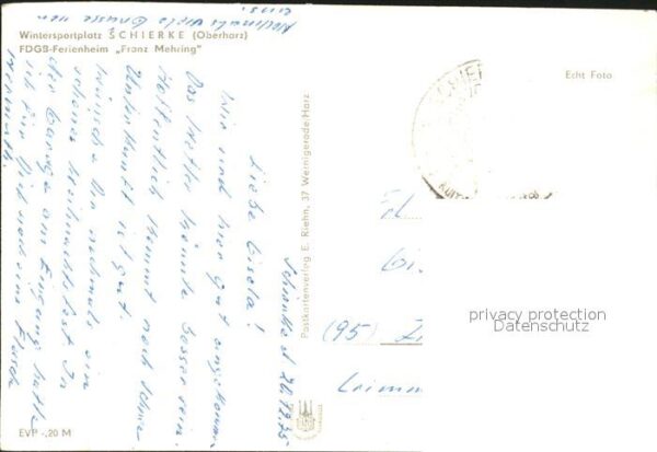 Schierke Harz FDGB Ferienheim Franz Mehring – Bild 2