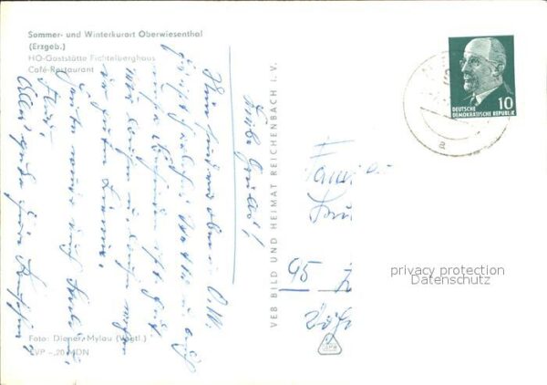 Oberwiesenthal Erzgebirge HO Gaststätte Fichtelberghaus Cafe Rest – Bild 2
