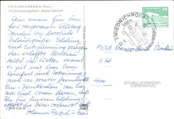 Friedrichroda FDGB Erholungsheim Walter Ulbricht – Bild 2