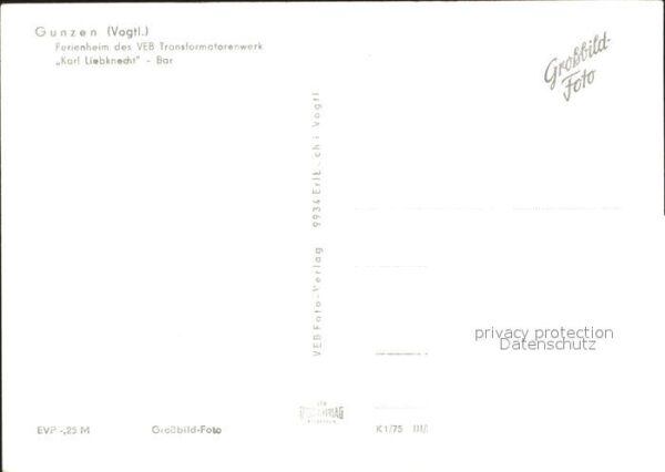 Gunzen Ferienheim des VEB Karl Liebknecht Bar – Bild 2