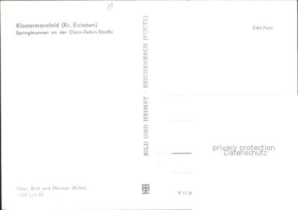 Klostermansfeld Springbrunnen an der Clara Zetkin Stras – Bild 2