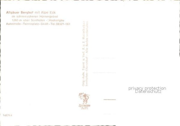 Sonthofen Oberallgaeu Allgäuer Berghof mit Alpe Eck – Bild 2