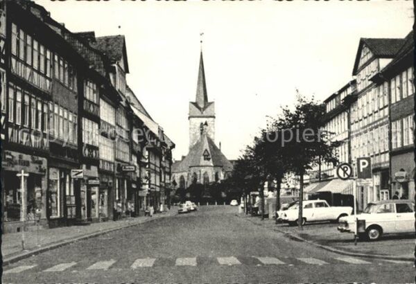 Duderstadt Marktstr mit St Servatius Kirche