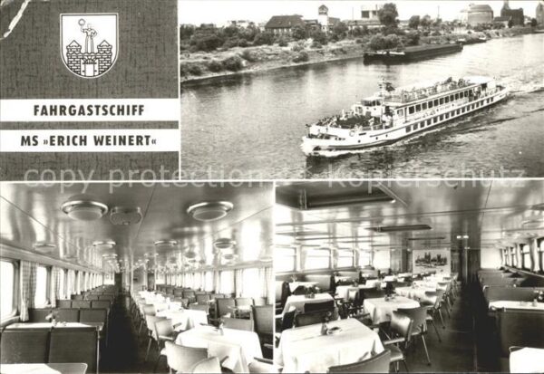 Magdeburg Fahrgastschiff MS Erich Weinert mit Int