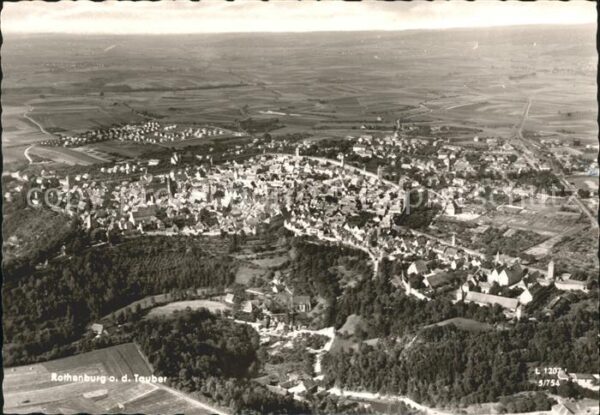Rothenburg Tauber Fliegeraufnahme