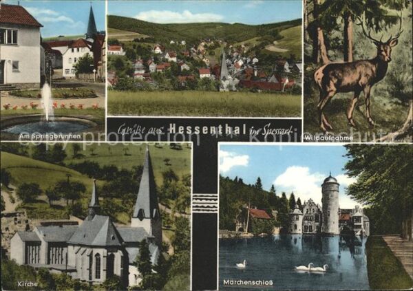 Hessenthal Spessart Märchenschloß Kirche Wild