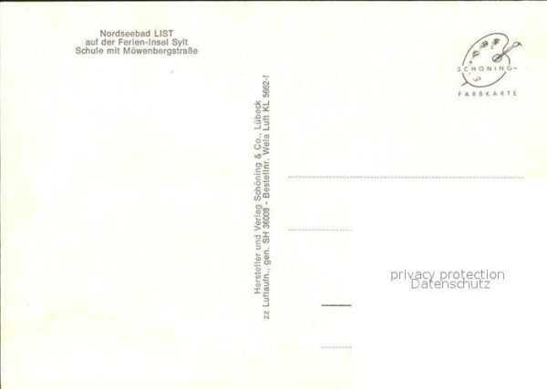 List Sylt Fliegeraufnahme Möwenbergstrasse Schule – Bild 2