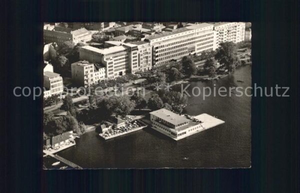 Hamburg Fliegeraufnahme Gurlittinsel Cafe