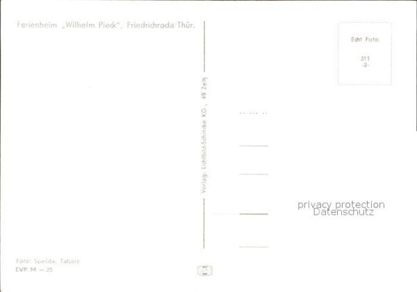 Friedrichsroda Ferienheim Wilhelm Pieck – Bild 2