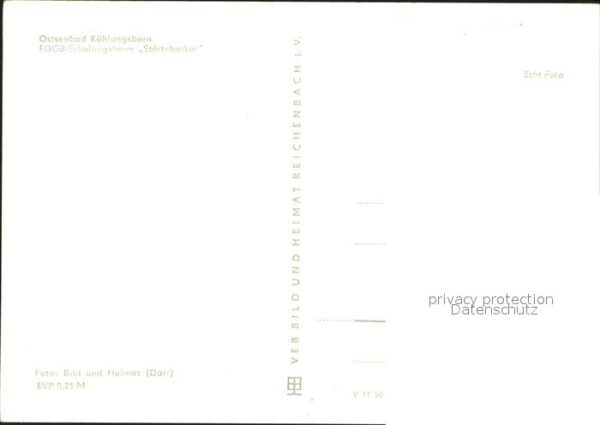 Kuehlungsborn Ostseebad FDGB Erholungsheim Störtebecker – Bild 2