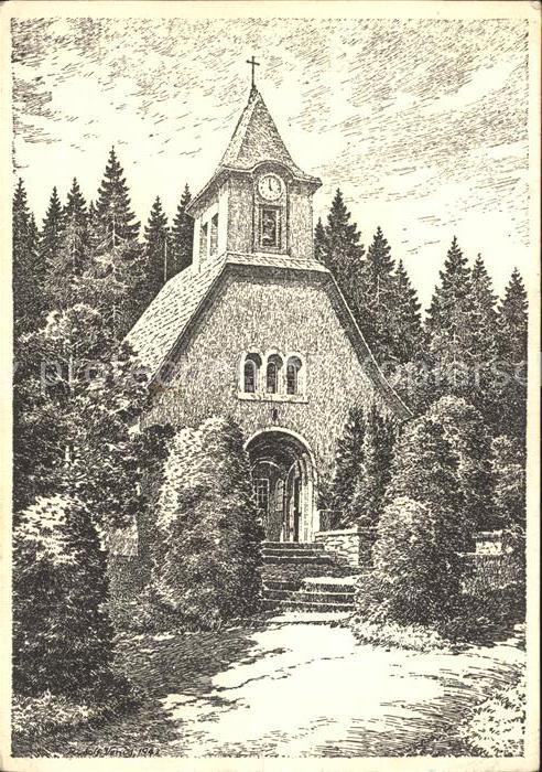 Oberbaerenburg Baerenburg Kapelle Künstlerkarte