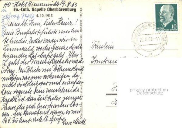 Oberbaerenburg Baerenburg Kapelle Künstlerkarte – Bild 2