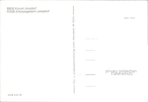 Jonsdorf FDGB Erholungsheim Jonashof – Bild 2