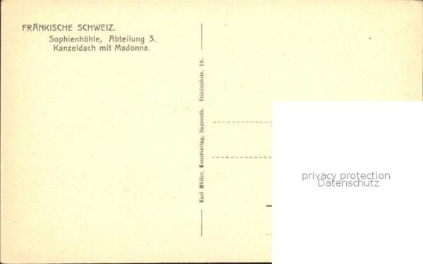 Fraenkische Schweiz Sophienhöhe Kanzeldach mit Madonna – Bild 2