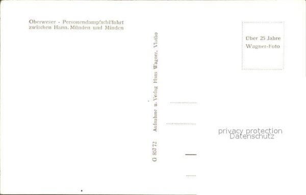 Oberweser Hessen Personendampfschiff – Bild 2