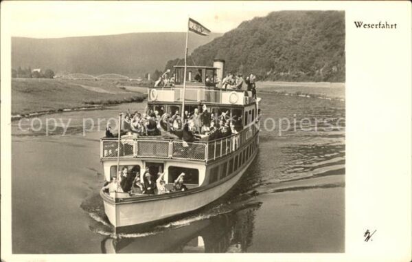 Hann. Muenden Oberweser Personendampfschiff