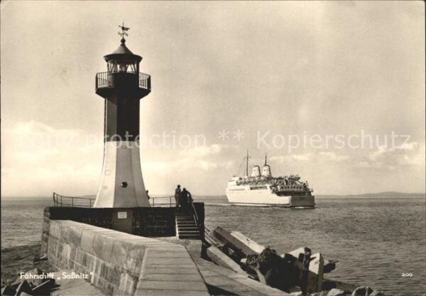 Sassnitz Ostseebad Ruegen Fähre Sassnitz Leuchtturm