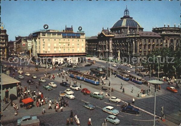 Strassenbahn München Stachus Justizpalast