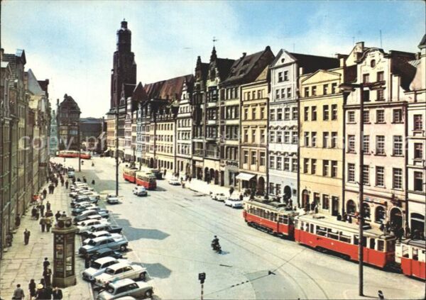 Strassenbahn Wroclaw Rynek pierzeja polnocna
