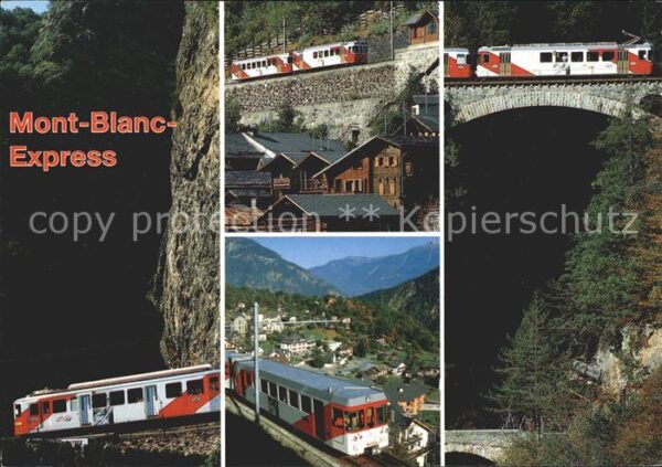Eisenbahn Mont-Blanc-Express Val du Trient Tretie