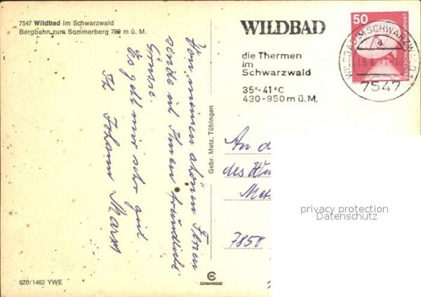 Zahnradbahn Sommerberg Wildbad Schwarzwald – Bild 2