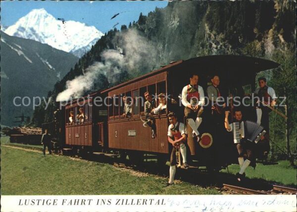 Eisenbahn Zillertal Musikanten Akkordeon Trompete