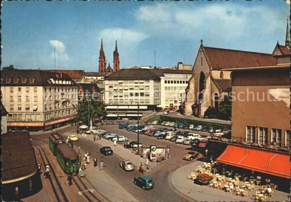 Strassenbahn Basel Barfüsserplatz