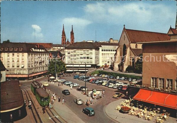 Strassenbahn Basel Barfüsserplatz