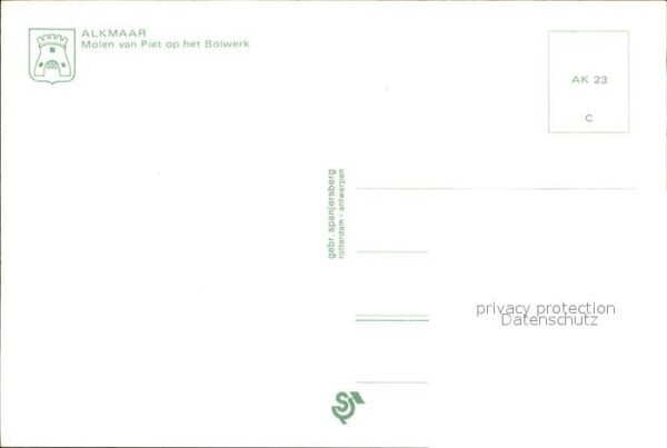 Windmuehle Alkmaar Molen van Piet Bolwerk – Bild 2