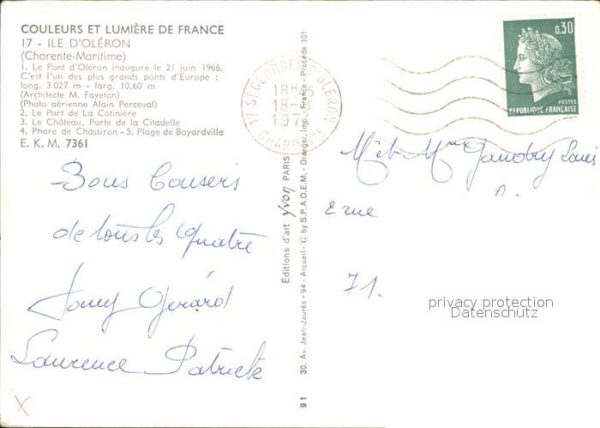 Leuchtturm Lighthouse Ile d_Oleron Pont Port Cotiniere Chatea – Bild 2