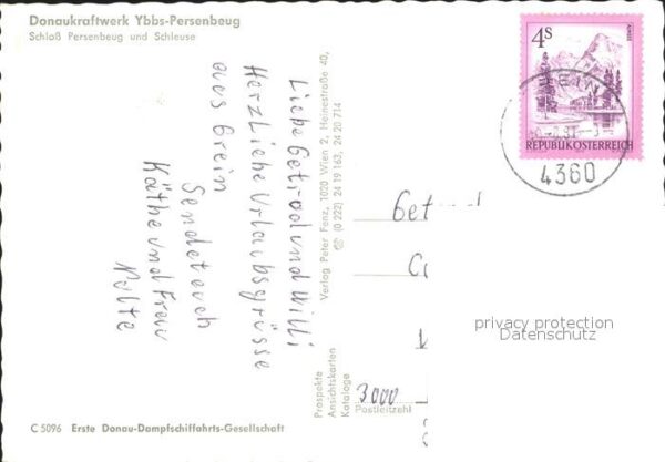 Motorschiffe Donaukraftwerk Ybbs-Persenbeug Schloss – Bild 2