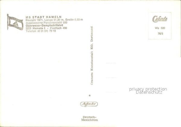 Motorschiffe MS Stadt Hameln Oberweser – Bild 2