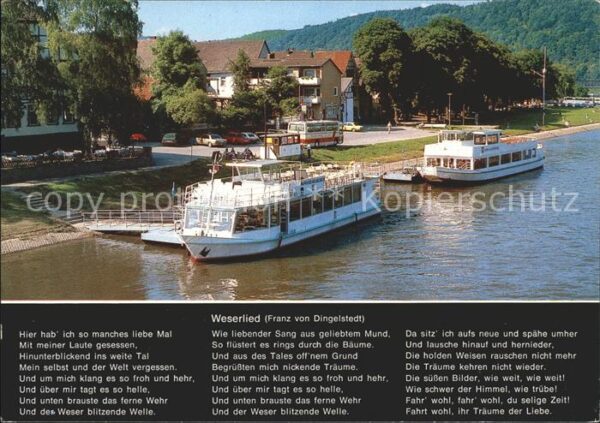 Motorschiffe Weisse Flotte Warnecke Weserlied