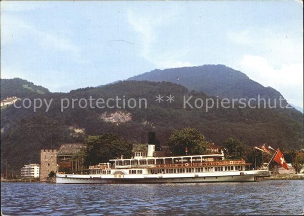 Dampfer Seitenrad DS Uri Vierwaldstättersee