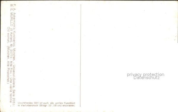 Murillo B. E. Alte Frau F.-A.-Ackermann-Verlag-Nr. 20 – Bild 2