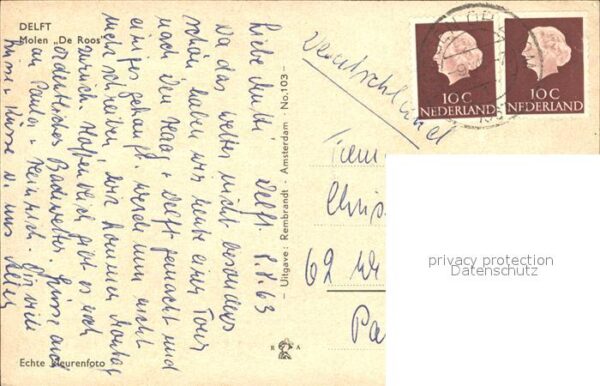 Windmuehle Delft Molen De Roos – Bild 2