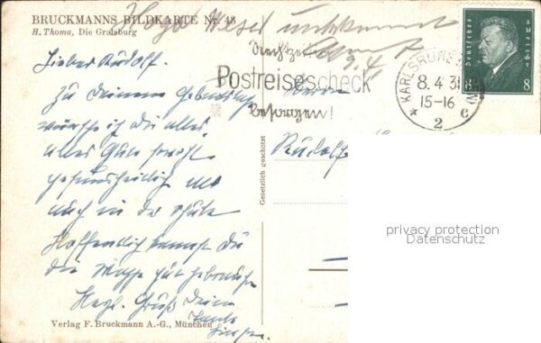 Thoma Hans Gralsburg Bruckmann-Verlag-Nr. 43 – Bild 2