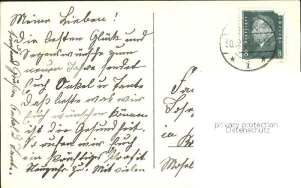 Foto Amag Nr. 63547/3 Neujahr Kind Kleeblatt Hufeisen – Bild 2