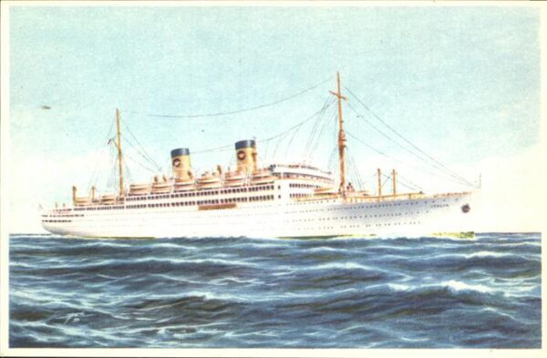 Dampfer Oceanliner MS Italia