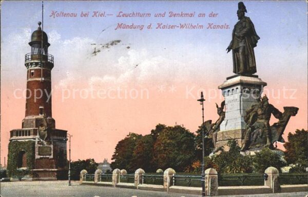 Leuchtturm Lighthouse Denkmal Kaiser Wilhelm Holtenau
