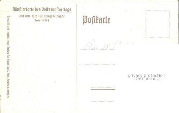 Gebete Künstlerkarte des Volkskunstverlag – Bild 2
