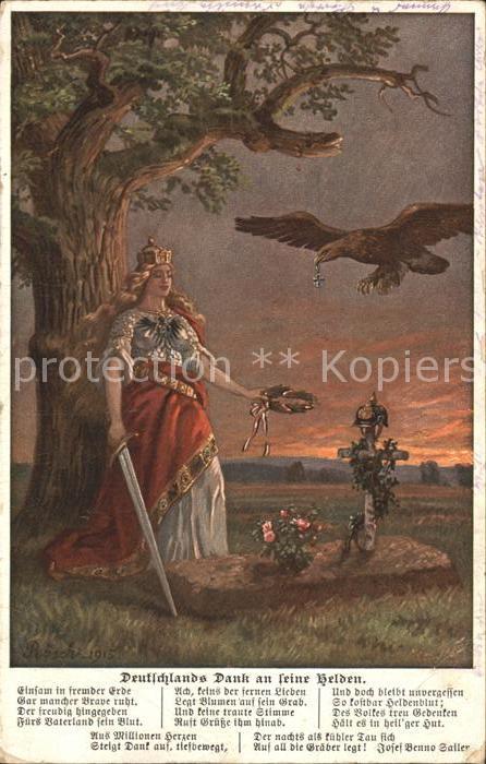 Germania Grab Adler Pickelhaube WK1
