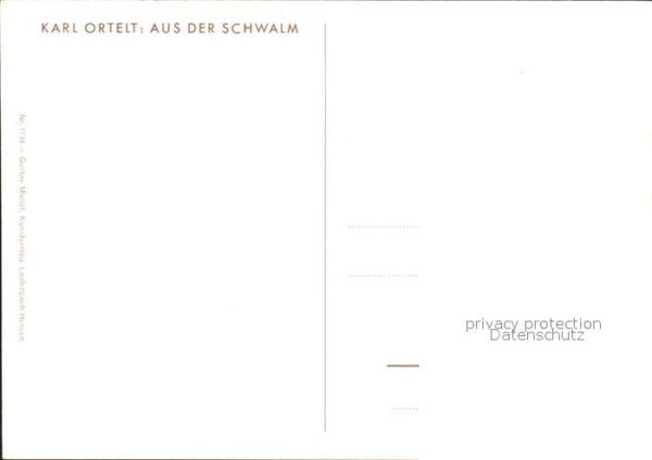 Trachten Schwalm Künstlerkarte Karl Ortelt – Bild 2