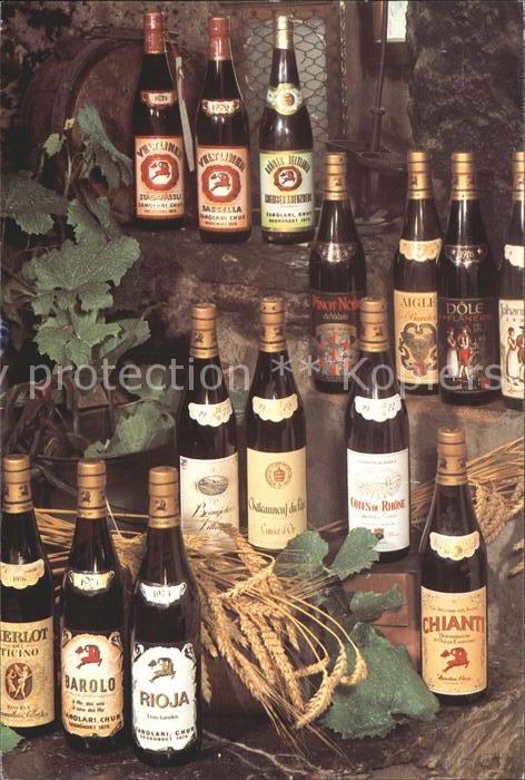 Wein Bestellkarte Zanolari Söhne Chur