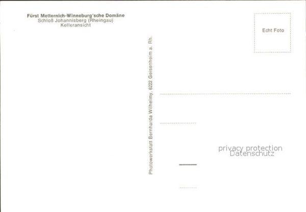 Wein Schloss Johannisberg Rheingau Keller – Bild 2