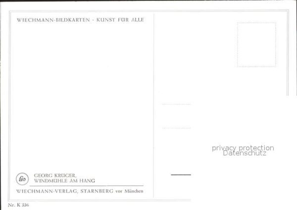 Windmuehle Georg Krüger Wiechmann-Verlag-Nr. 336 – Bild 2